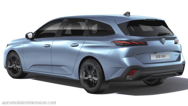 Exterieur van de Peugeot 308 SW
