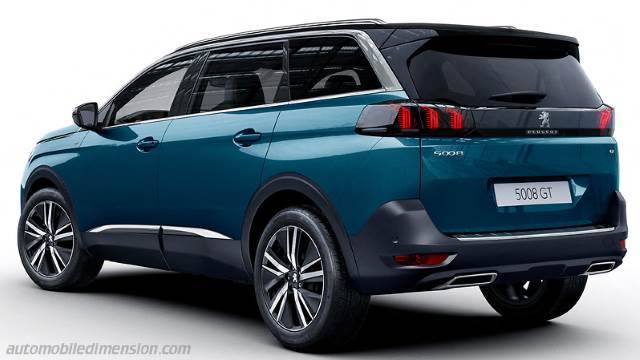 Peugeot 5008 dimensions boot space and similars