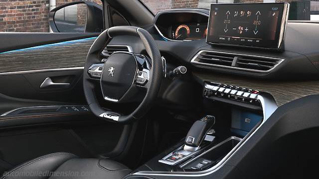Interior detail of the Peugeot 5008