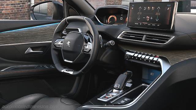 Interiör detalj av Peugeot 5008