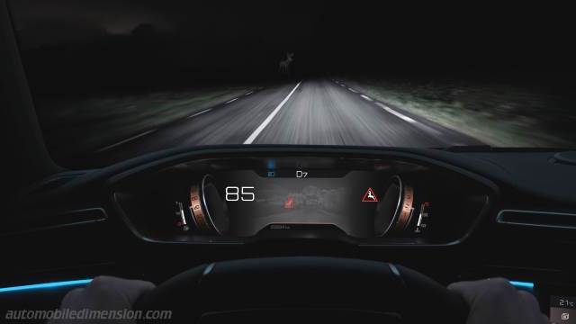 Dettaglio interno della Peugeot 508