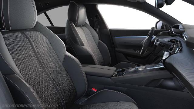 Dettaglio interno della Peugeot 508