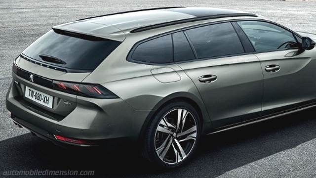Exterior of the Peugeot 508 SW