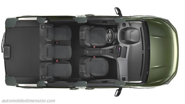 Dettaglio interno della Peugeot Rifter