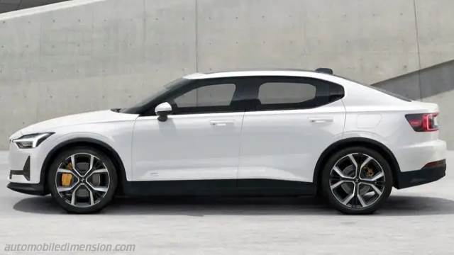 Exterior of the Polestar 2-