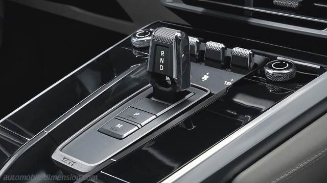 Interior detail of the Porsche 911 Carrera