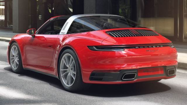 Exterior of the Porsche 911 Targa 4