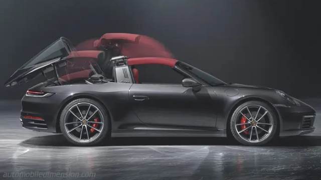 Exterior detail of the Porsche 911 Targa 4