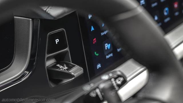 Interieur detail van de Porsche Cayenne