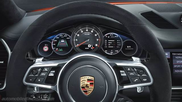 Interior detail of the Porsche Cayenne Coupé