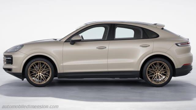 Exterior detail of the Porsche Cayenne Coupé