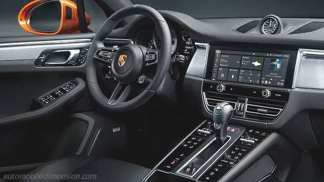 Interior detail of the Porsche Macan