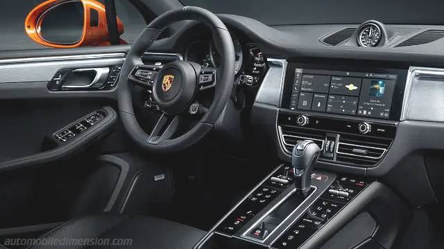 Détail intérieur de la Porsche Macan