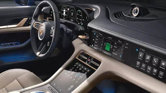 Interieurdetail des Porsche Taycan