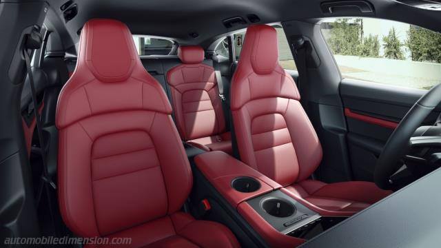 Dettaglio interno della Porsche Taycan Sport Turismo