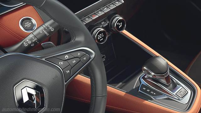Detaliu interior al Renault Captur