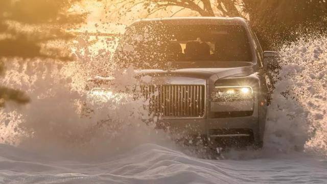 Exterieur detail van de Rolls-Royce Cullinan