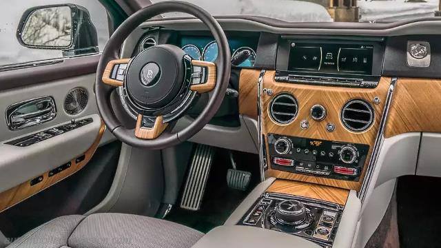 Interieur detail van de Rolls-Royce Cullinan