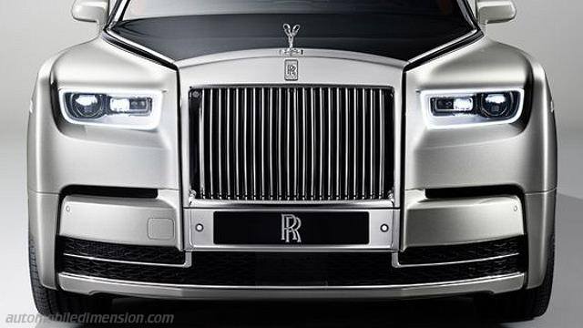 Dettaglio esterno della Rolls-Royce Phantom