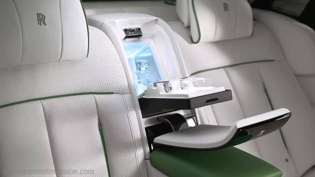 Interieur detail van de Rolls-Royce Phantom Extended