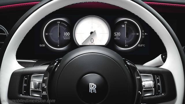 Dettaglio interno della Rolls-Royce Spectre