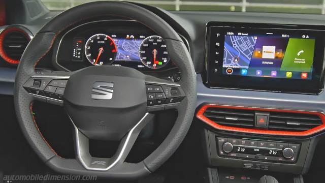 Interior detail of the Seat Ibiza