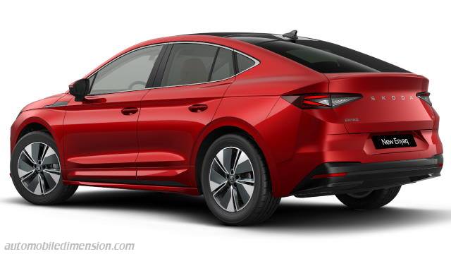 Exterior of the Skoda Enyaq Coupé