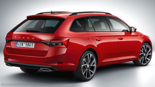 Exterior of the Skoda Superb Combi