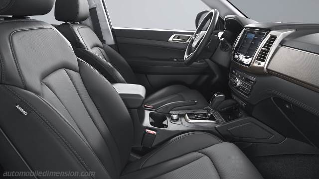 Interior detail of the SsangYong Musso
