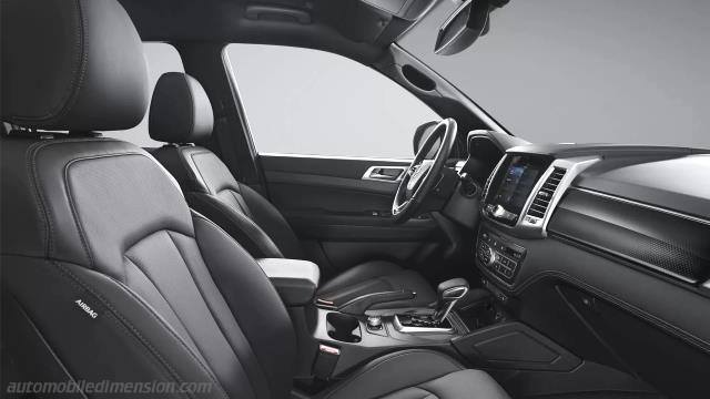 Interieur detail van de SsangYong Musso