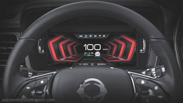 Dettaglio interno della SsangYong Tivoli