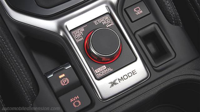 Dettaglio interno della Subaru Forester