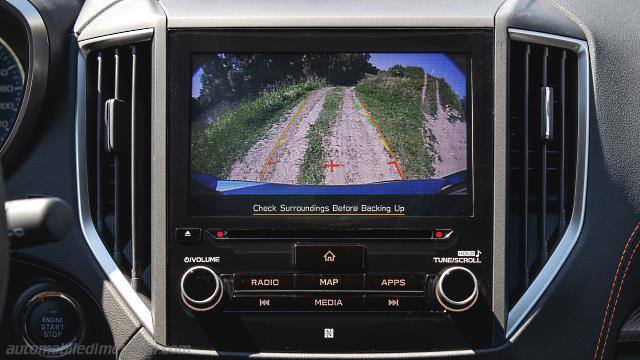 Interior detail of the Subaru XV