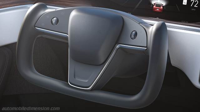 Interior detail of the Tesla Model S