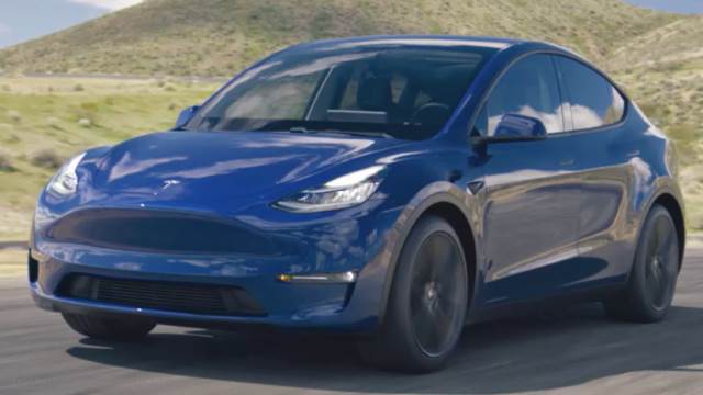 Exterieur van de Tesla Model Y