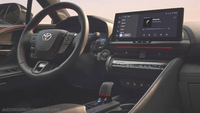 Interior detail of the Toyota C-HR