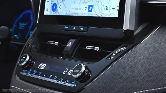 Dettaglio interno della Toyota Corolla Touring Sports