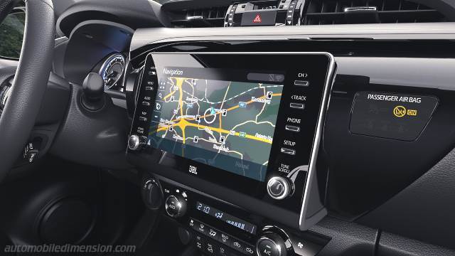 Interior detail of the Toyota Hilux