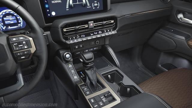 Interior detail of the Toyota Land Cruiser