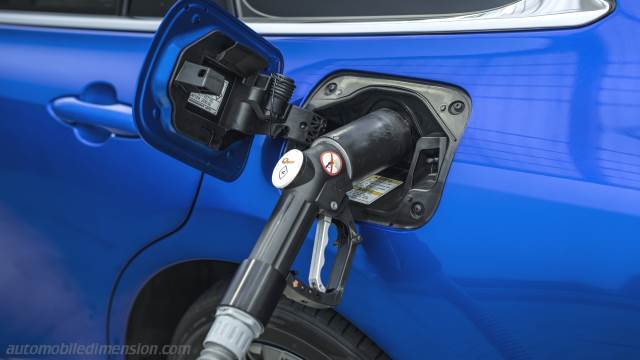 Dettaglio esterno della Toyota Mirai