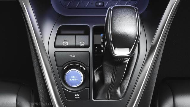 Dettaglio interno della Toyota RAV4