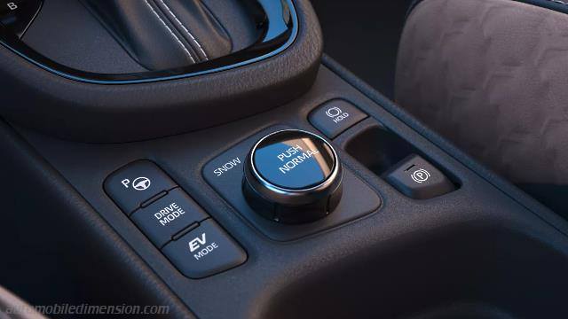 Interior detail of the Toyota Yaris Cross