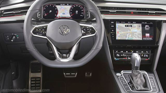 Interior detail of the Volkswagen Arteon