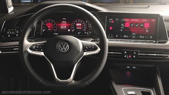 Dettaglio esterno della Volkswagen Golf