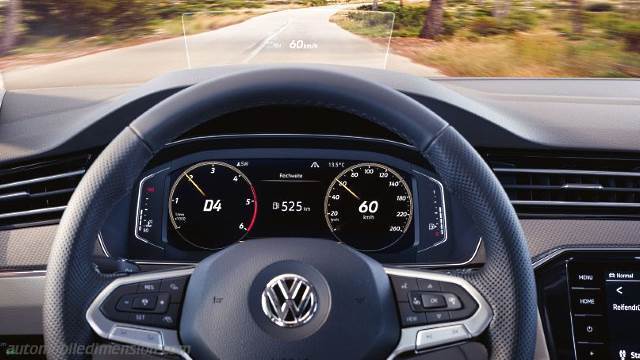 Interior detail of the Volkswagen Passat Alltrack