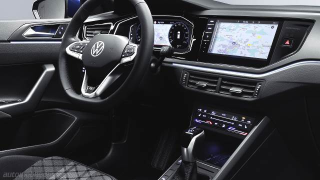 Interieur detail van de Volkswagen Polo