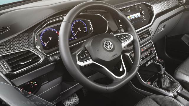 Interior detail of the Volkswagen T-Cross