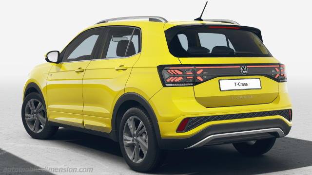 Volkswagen T-Cross 2024 Abmessungen 