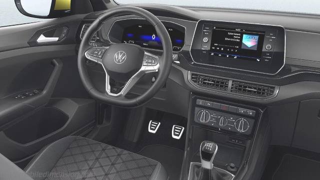 Interieurdetail des Volkswagen T-Cross