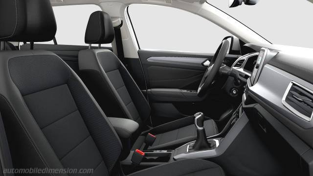 Interieurdetail des Volkswagen T-Roc